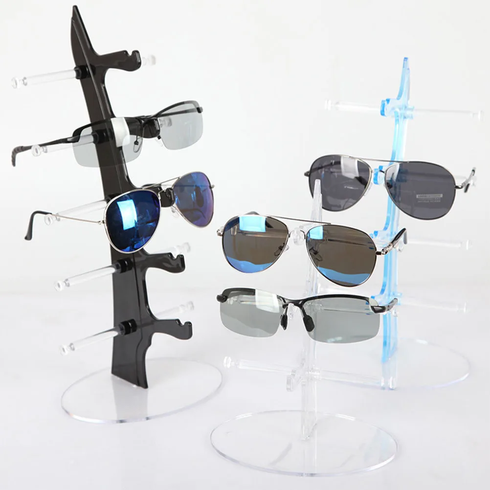 

Sailboat Shape Acrylic Glasses Display Stand Holds 5 Pairs Portable Eyeglasses Rack For Home Jewelry Sunglasses Display