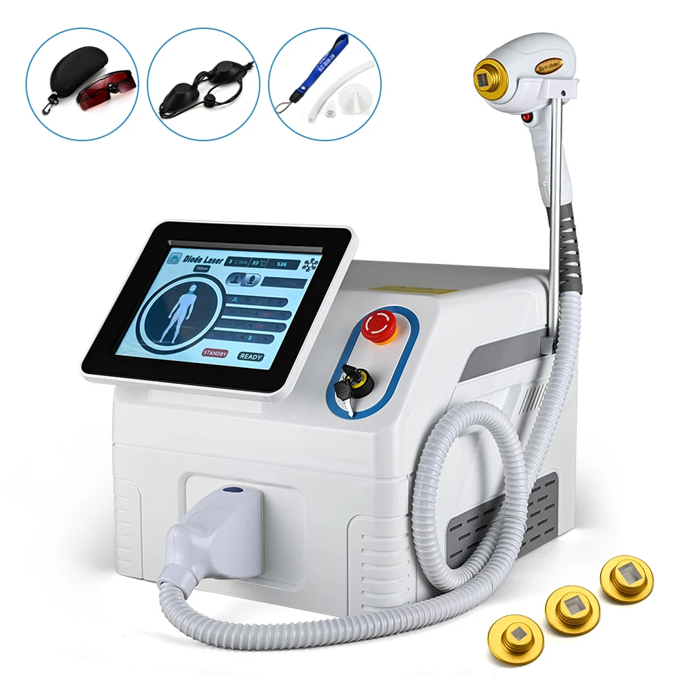 Diode Laser 755 808 1064 Ice Platinum Laser Hair Removal Epilator Diode Laser 808nm Deka Laser AlexandriteHot sale products