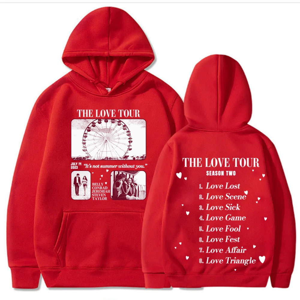 The Summer I Turned Pretty The Love Tour Season 3 Merch Hoodies Cousins Beach Team Jeremiah Conrad Belly Hoodie