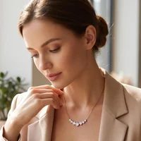 Collier en moissanite 5 carats pour femme, bijoux fins de mariage avec certificats, collier en argent sterling 925 plaqué or blanc 18 carats 6
