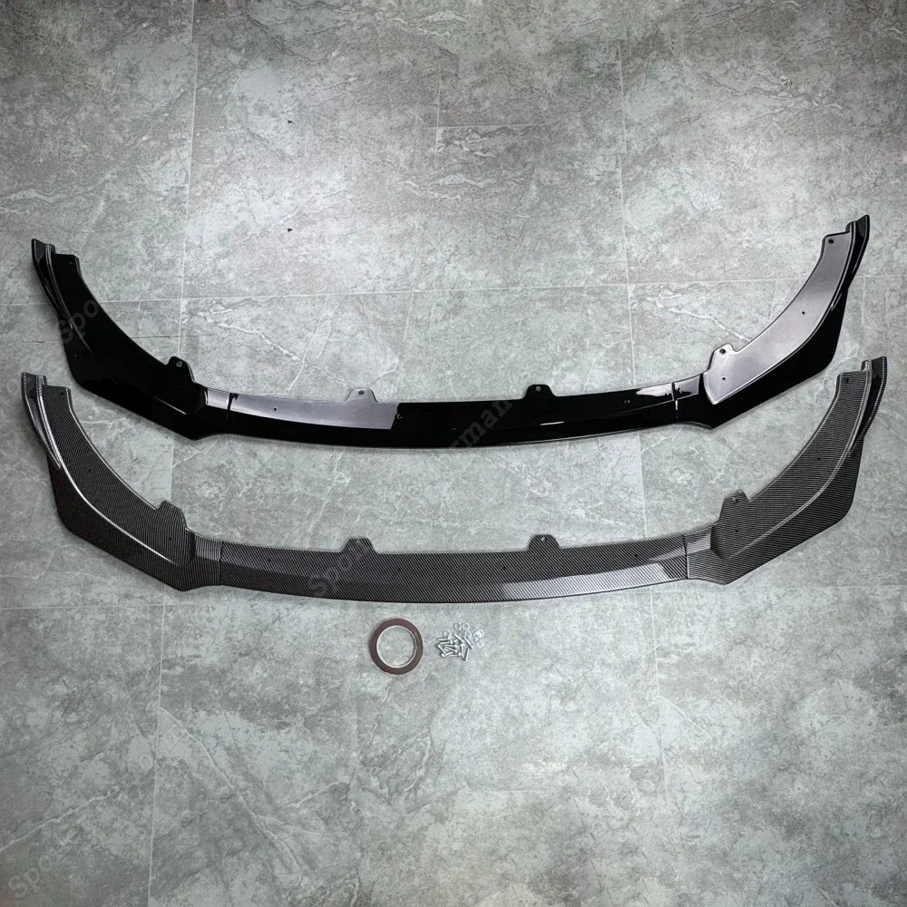 3Pcs Car Front Bumper Splitter Lip Diffuser Spoiler Guard Deflector For Kia Stinger GT 2018-2023 Tuning ABS Plastic Gloss Black view 6