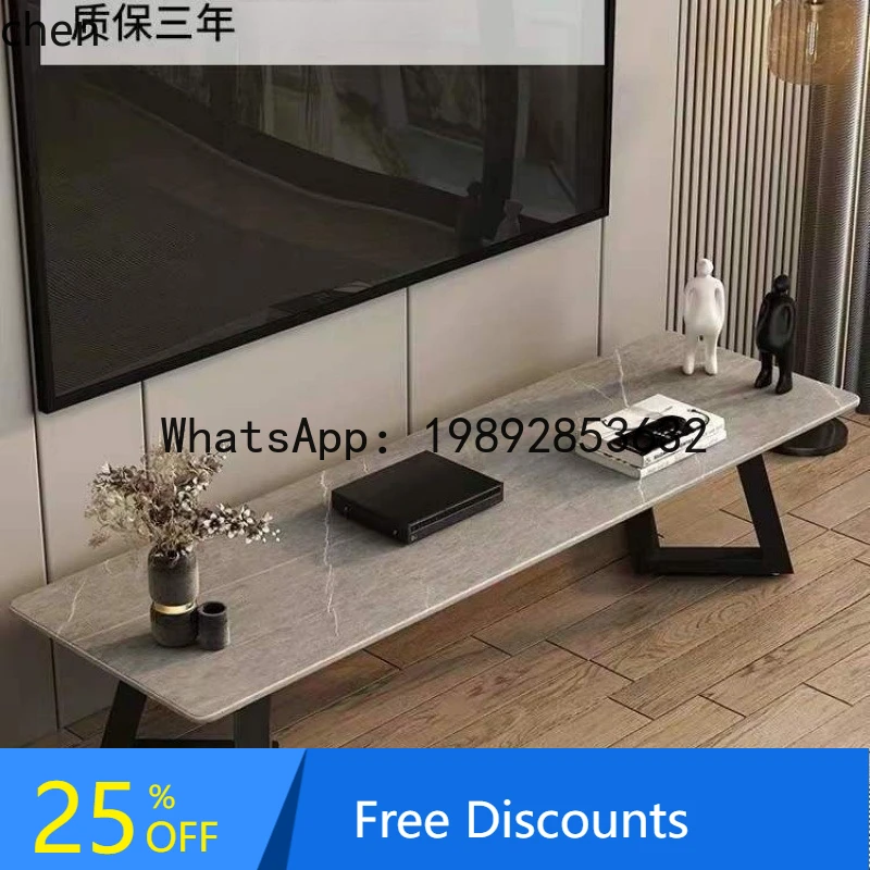 

FZ Rock Board TV Cabinet Modern Marble Living Room Home Coffee Table Table casual Minimalist Coffee Table Combination