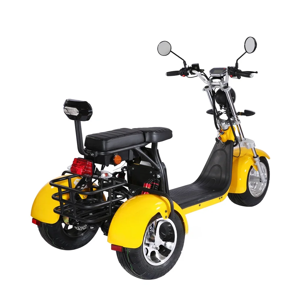 

China warehouse EEC approve citycoco 1000W electric motorcycle 3 wheel e-cooter electric scooter 2000w electric tricycle 3 wheel