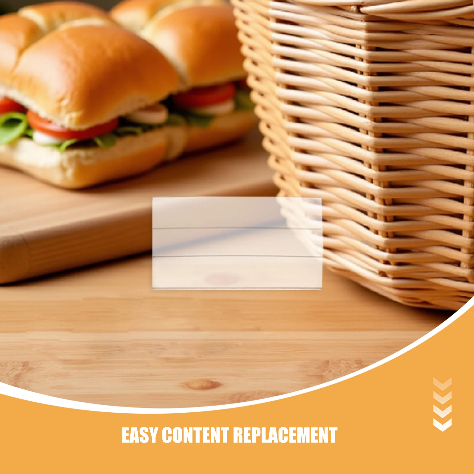 

20pcs Acrylic Sign Holder Clear Price Tag Holder for Stores Supermarkets and Exhibitions Self Adhesive Label Display Stand