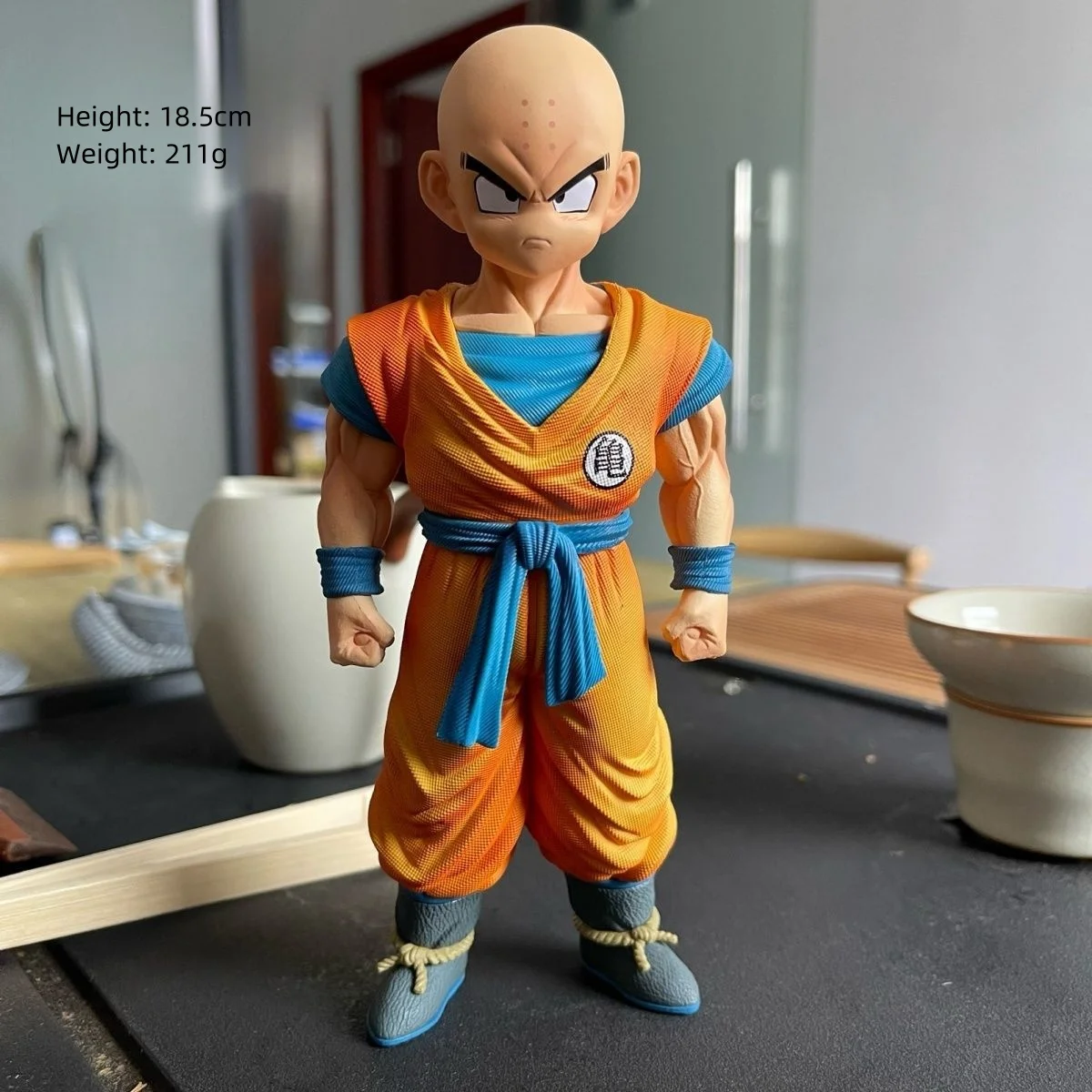 

18cm Dragon Ball Z Anime Action Figures Krillin Gk Infinite Z Warrior Full Coating Collection Model Decoration Toys Boys Gifts