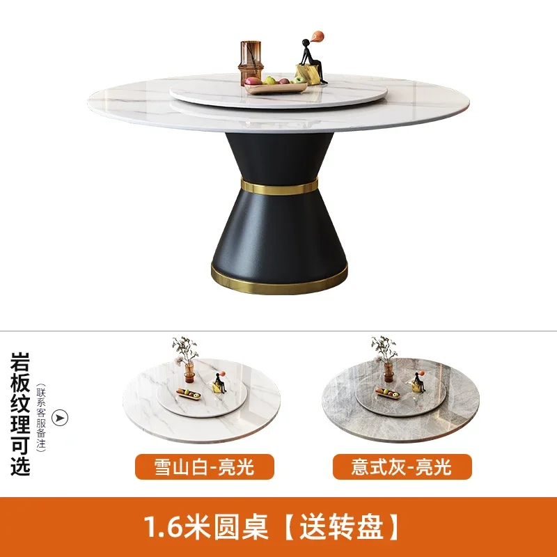 مجموعة طاولة طعام مستديرة حديثة وحدة تحكم متنقلة متعددة الوظائف طاولة جانبية طاولة مركزية فاخرة أثاث منزلي ميسا دي كوميدور