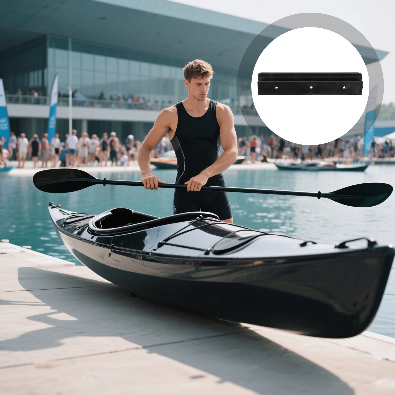 

4Pcs Plastic Kayak Seat Hook Clips Inflatable Boat Seat Accessories Movable Bracket Holder Canoe Fishing Water Sports