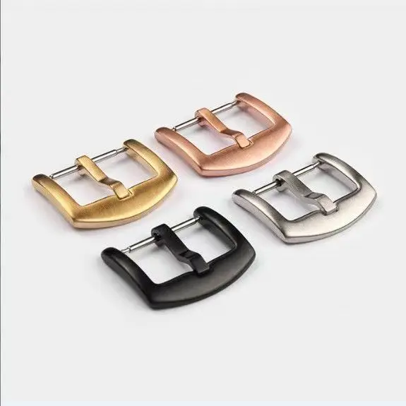 男性と女性のためのステンレス鋼の時計バンドバックル,時計クラスプ,シルバー,ブラック,ゴールド,ストラップアクセサリー,16mm, 18mm, 20mm, 22mm, 24mm