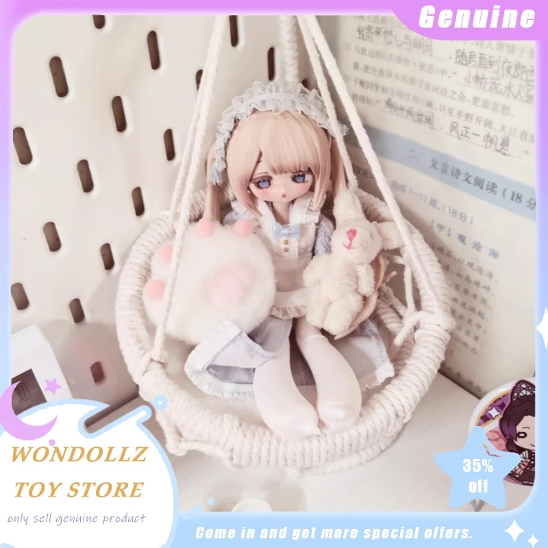 

New 1/12bjd Ob11 Gsc Doll Swing Chair Photography Props Doll Accessories Clayman Hanging Bed Hammock Swing Set