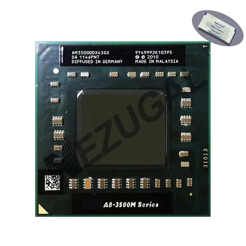 A8-3500M A8 3500M AM3500DDX43GX 1.5 Ghz Quad Core 4M 35W Socket FS1 CPU processor