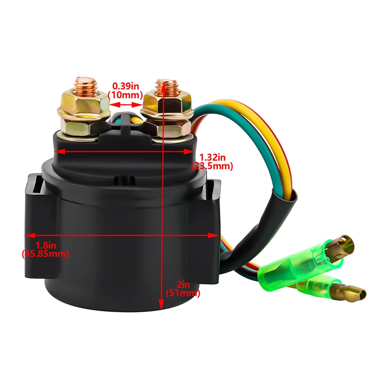 Starter Relay Solenoid For HONDA TRX200SX TRX250 EX X TRX300 EX TRX350 D TRX400EX ATC125M ATC250SX FL350R NH80MD CH125