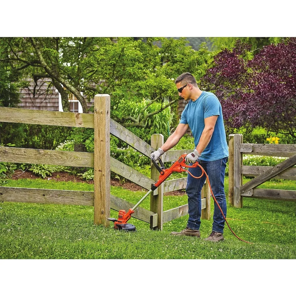 Aparador de cordas elétrico, com fio de 14 polegadas para fácil manutenção de quintal