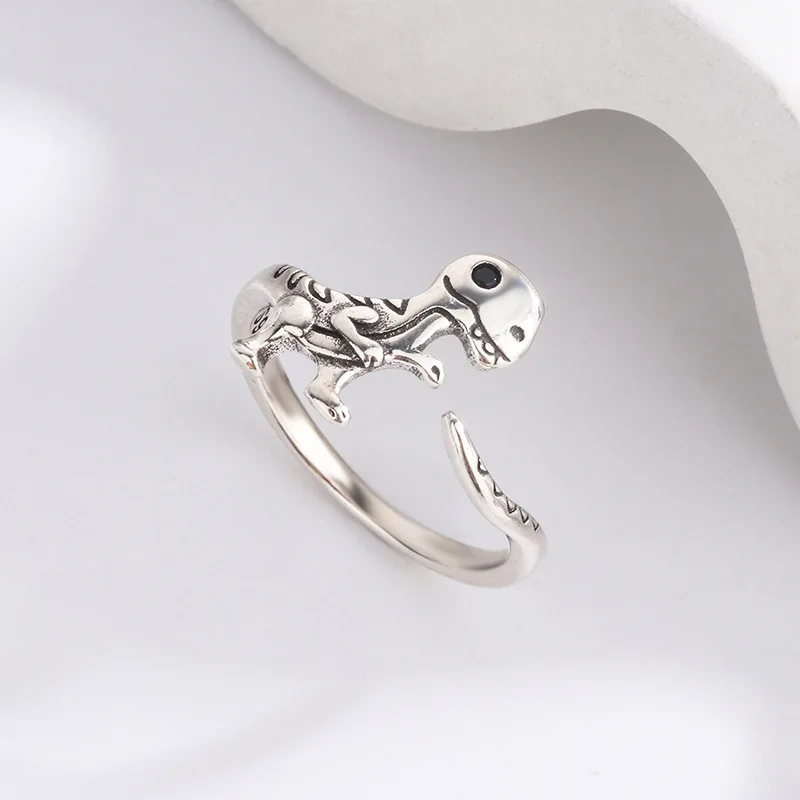 Women's 925 Silver Dinosaur Cocktail Ring