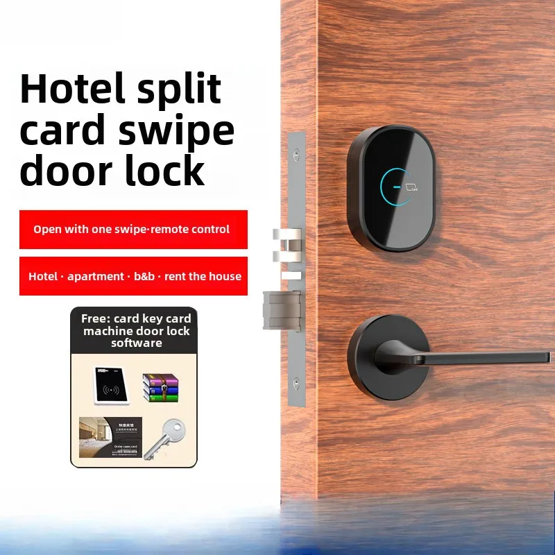

Hotel Split Lock Apartment Wooden Door Split Card Lock Apartment APP Password Hotel Smart Lock