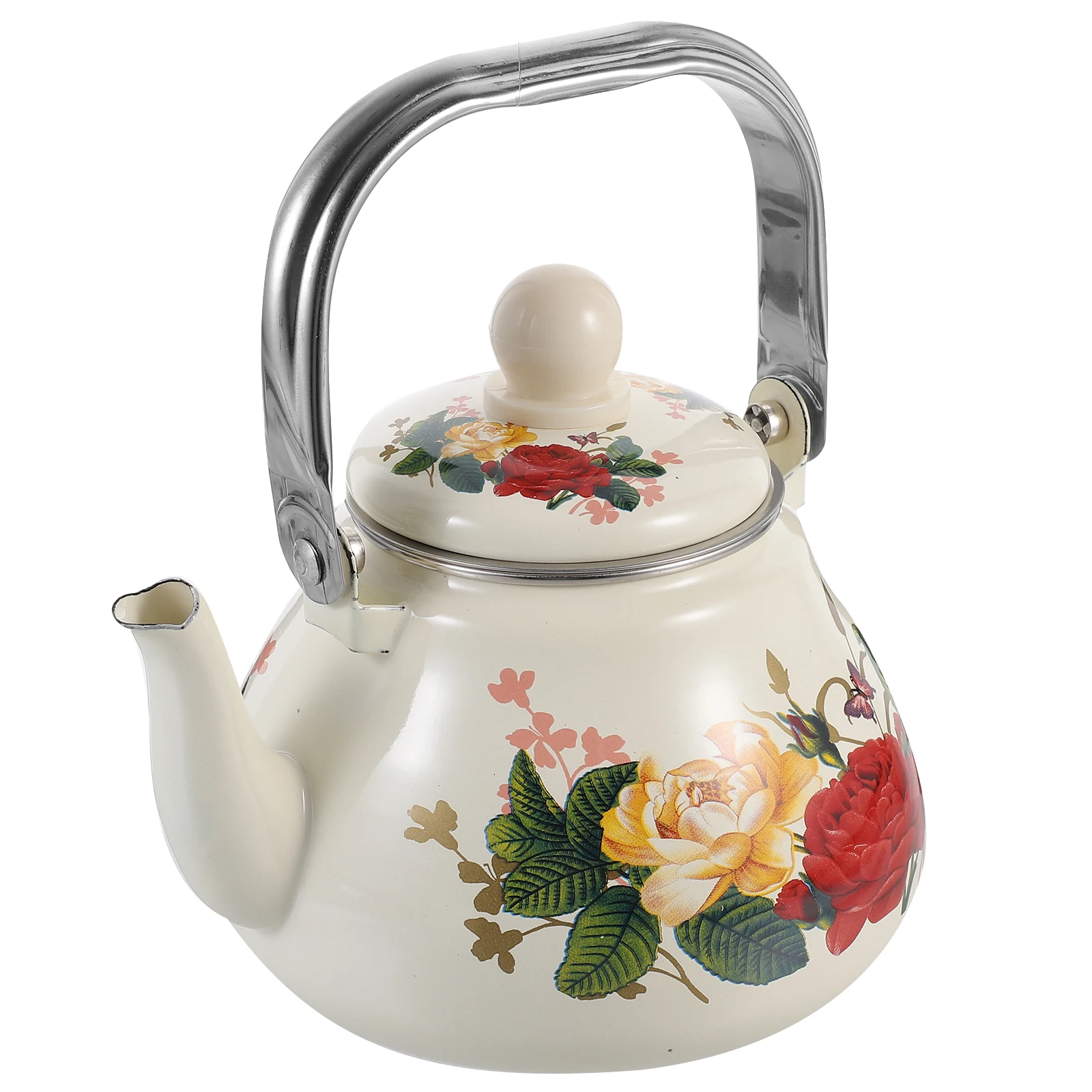 

Enamel Tea Kettle Vintage Stove Japanese-style Stovetop Teakettle Pot Enameled Coffee