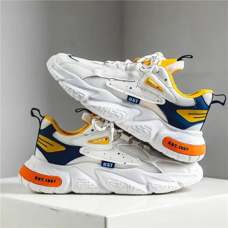 

Fashion Men's Sneakers Mesh Breathable Casual Shoes Designer Platform Running Shoes Outdoor Basketball Shoes for Men Tenis 2024
