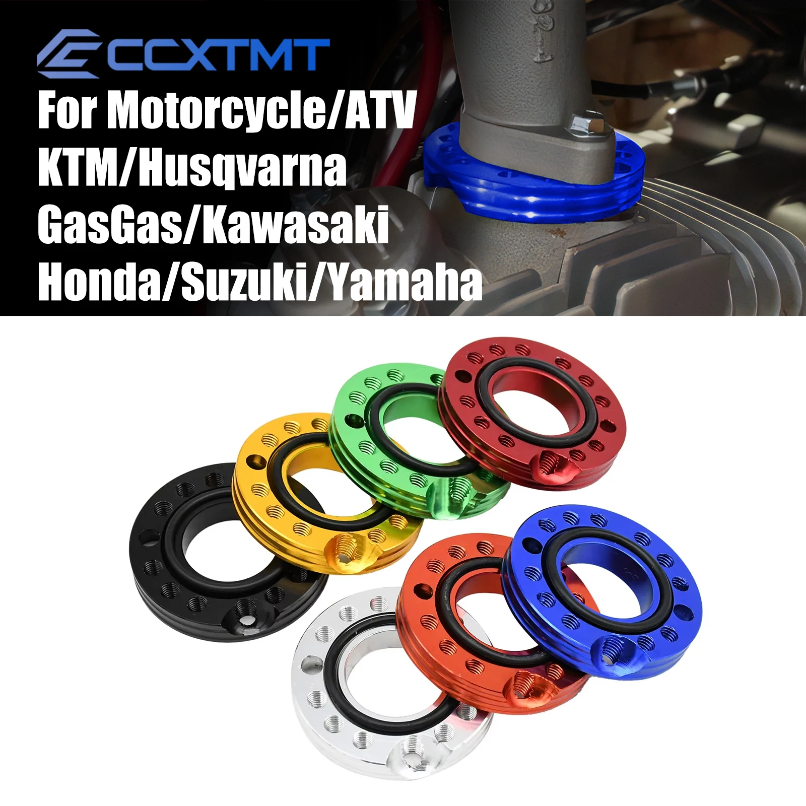 

Motorcycle 28mm CNC Carb Carburetor Flange Spinner Plate Adaptor Inlet Manifold Adjuster For Yamaha Kawasaki ATV Honda Universal