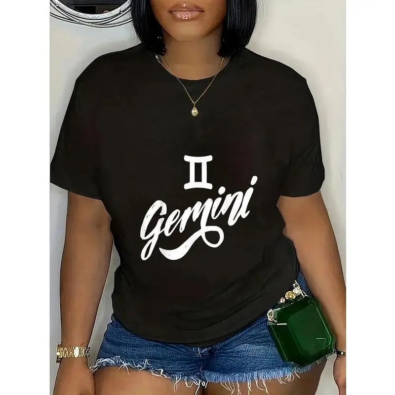 

Gemini Zodiac T Shirt Women Astrology Horoscope Sign Graphic Tee Summer Casual Short Sleeve Birthday Gift Top