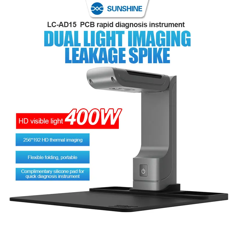 

Sunshine LC-AD15 400W Thermal Image Leak Detection PCB Rapid Diagnosis Instrument Dual Light Imaging/Leakage Spike For Phones