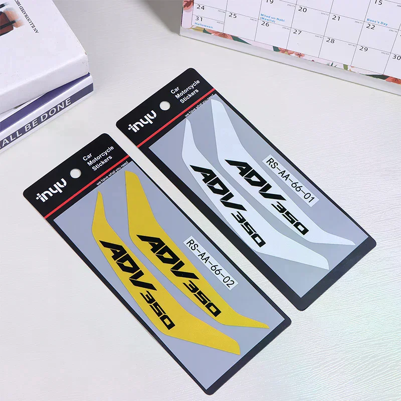 

Модификация светоотражающей наклейки, ветрозащитная предупреждающая наклейка с ручкой для ADV350, наклейки на мотоцикл, светоотражающий водонепроницаемый винил De