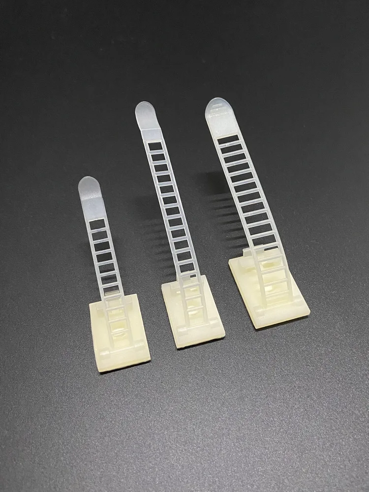 Nylon Material Cable Tie Mounting Bracket Adhesive Back Wiring Accessories Cable Clamp Fastener Seat Wire Organizer Buckle