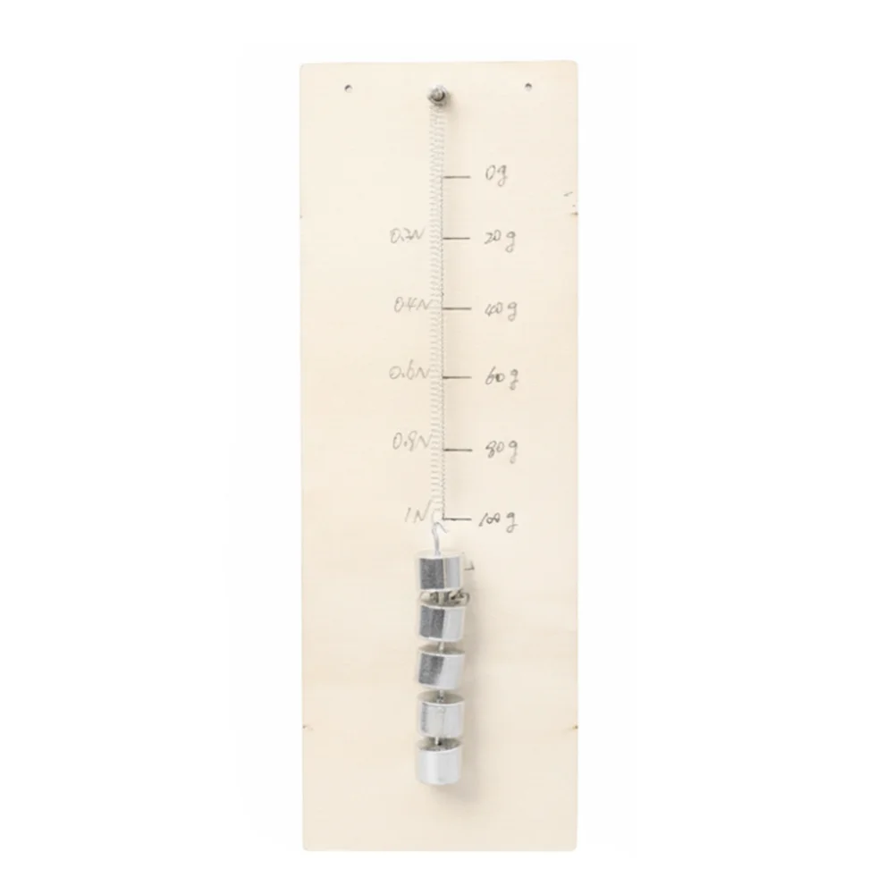 Self-made DIY Lever Experiment Set Mechanical Mechanics Basic Classroom Pulley Set Portable Rubber Band Force Gauge