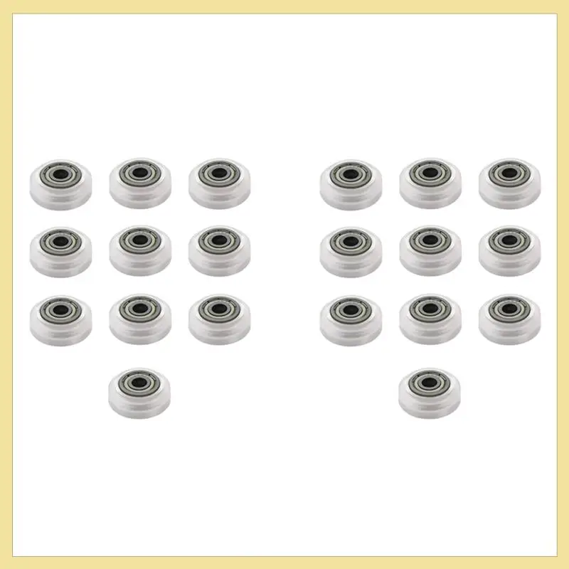 

TTKK-20 шт. 3D-принтер пластиковое колесо POM большие модели пассивное круглое колесо натяжной шкив шестерня для ЧПУ Openbuilds V-образный паз