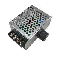 Regulador de voltaje CA, controlador de velocidad del motor de 220V, control PWM, rectificador de atenuadores SCR de 4000W con interruptor