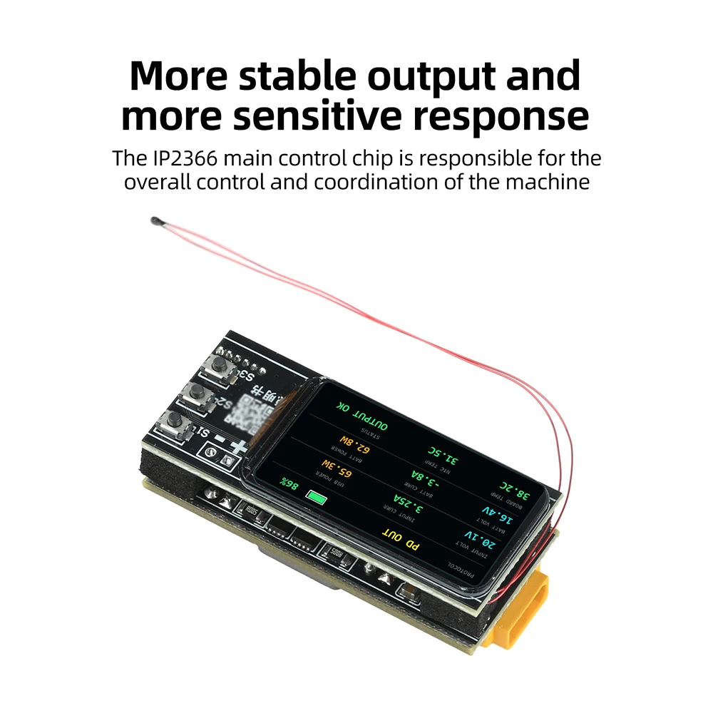 PD 140W 1,47-Zoll-Digitalanzeige Schnellladende Powerbank-Motherboard DIY-Kit 2-6S Lithium-Batterie Lade- und Entlademodul – Detail 1