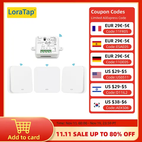 Wireless Kinetic Wall Switch LoraTap