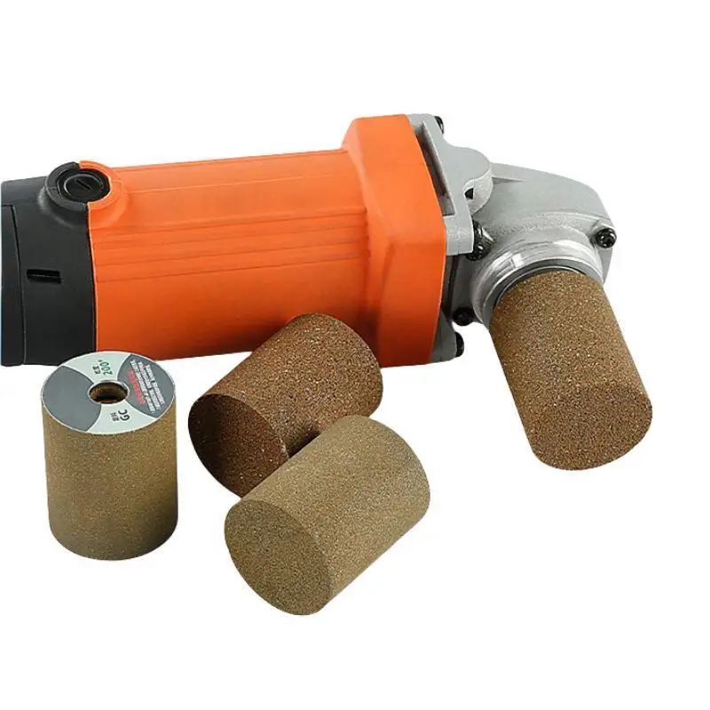 Cylindrical Diamond Grinding Wheel M10 Thread Polishing Head Abrasive Sanding Wheel 50/100/200 Grit 100 Type Angle Grinder