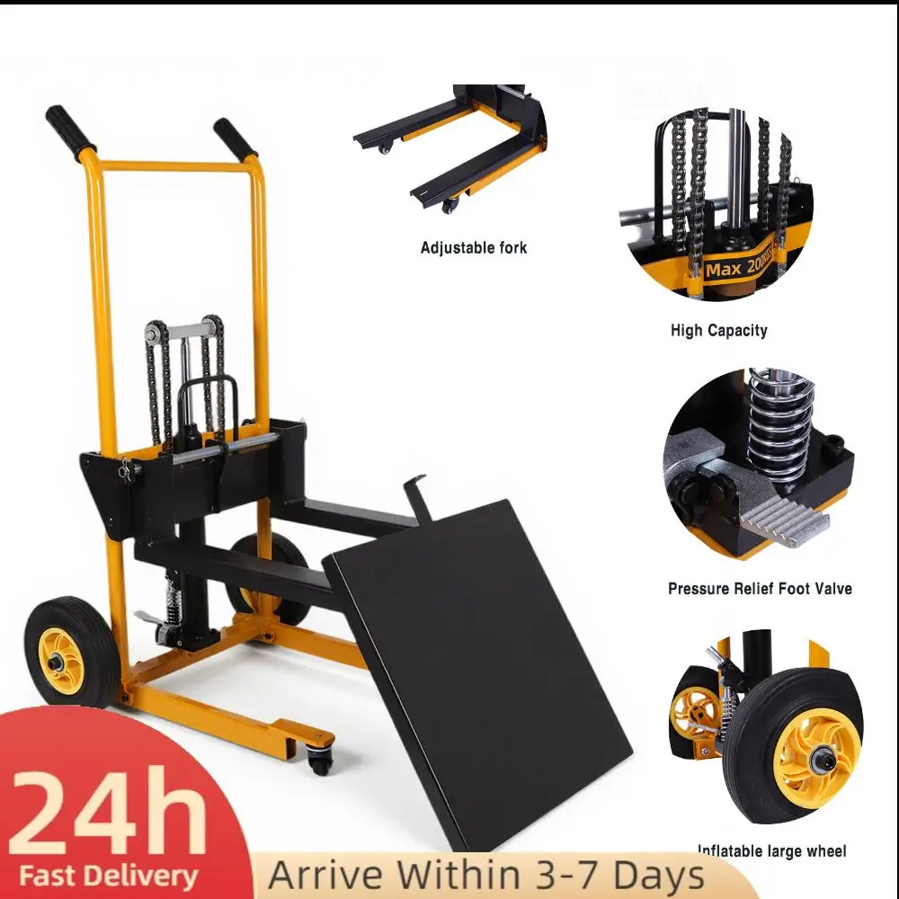 

Мини-погрузчик складной, транспортная тележка с поворотными колесами, легкая тележка для погрузки и разгрузки для коммерческого и промышленного использования