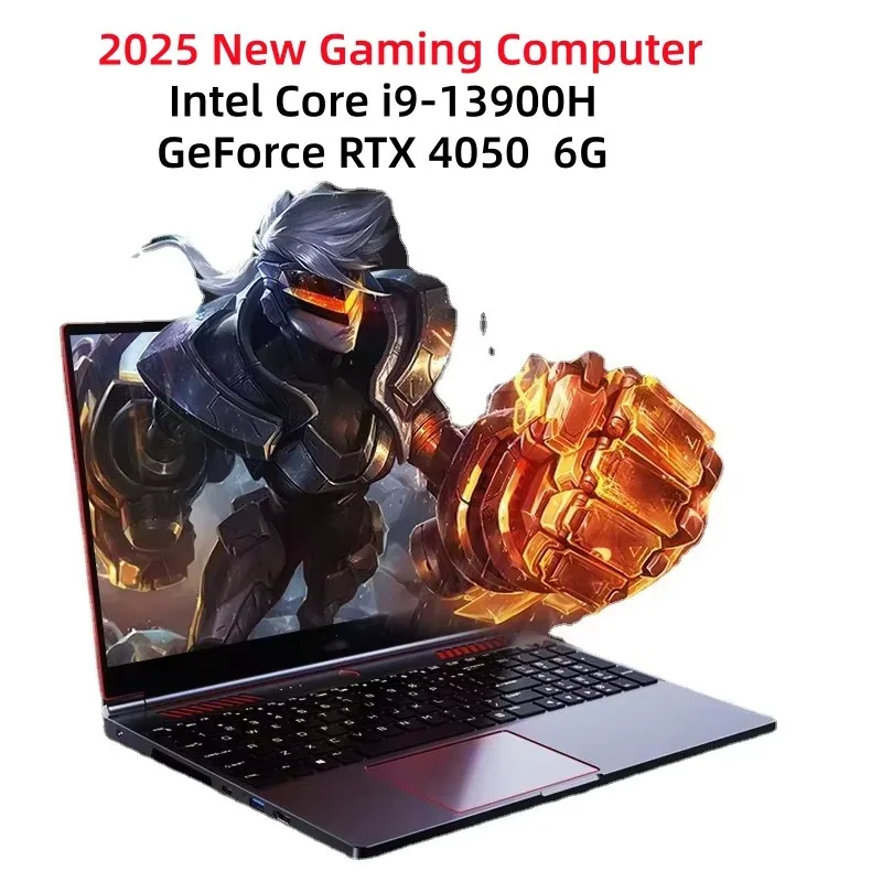كمبيوتر محمول للألعاب S6 مقاس 16.1 بوصة 4800 مللي أمبير في الساعة Intel Core i9-13900HK RTX4050 4G كمبيوتر محمول 64 جيجابايت 2 * DDR5 2 * M.2 4 تيرا بايت 144 هرتز PCI-E للرياضات الإلكترونية