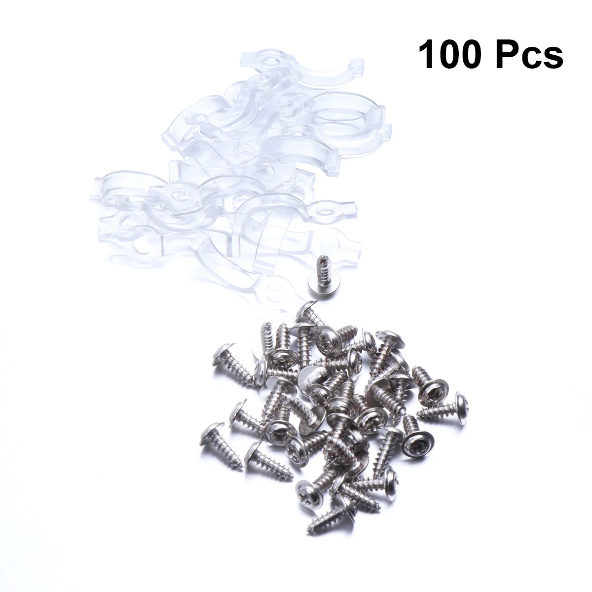 100 Pcs Strip Lights One-Side Fixing Clips Bar Mounting Bracket Attachment Brackets