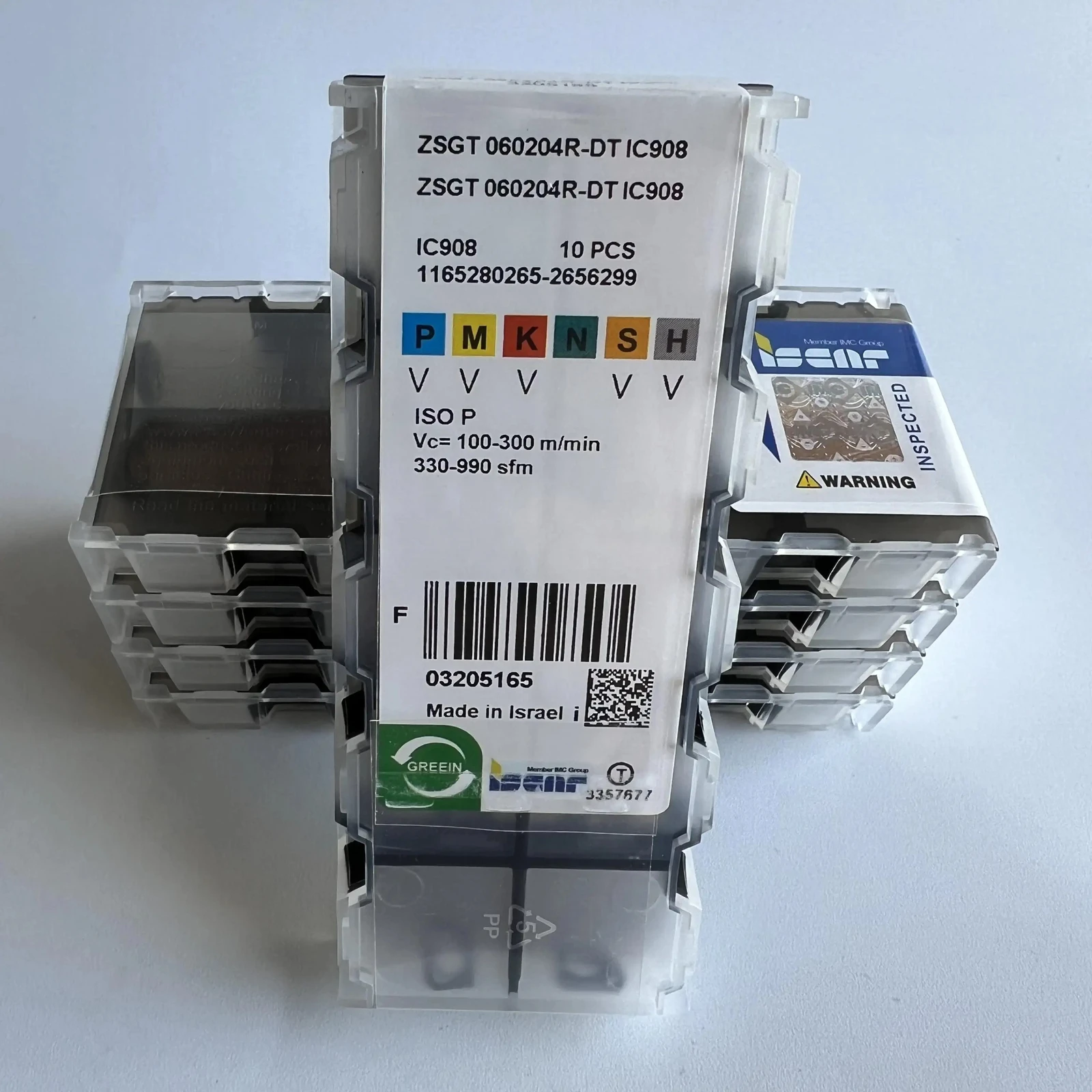 

ZSGT060204R-DT IC908 Industrial indexable carbide inserts 10 Pcs