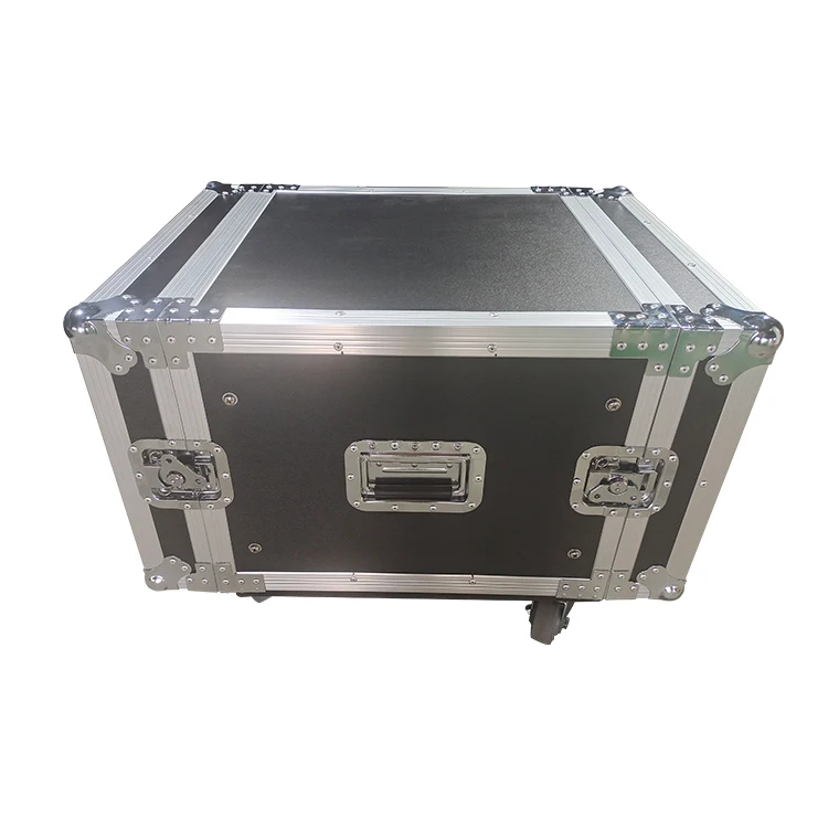 Professional Custom Equipment Shockproof 8u 10u Fly Amp Rack Flight Case for Music Equipment Shipping