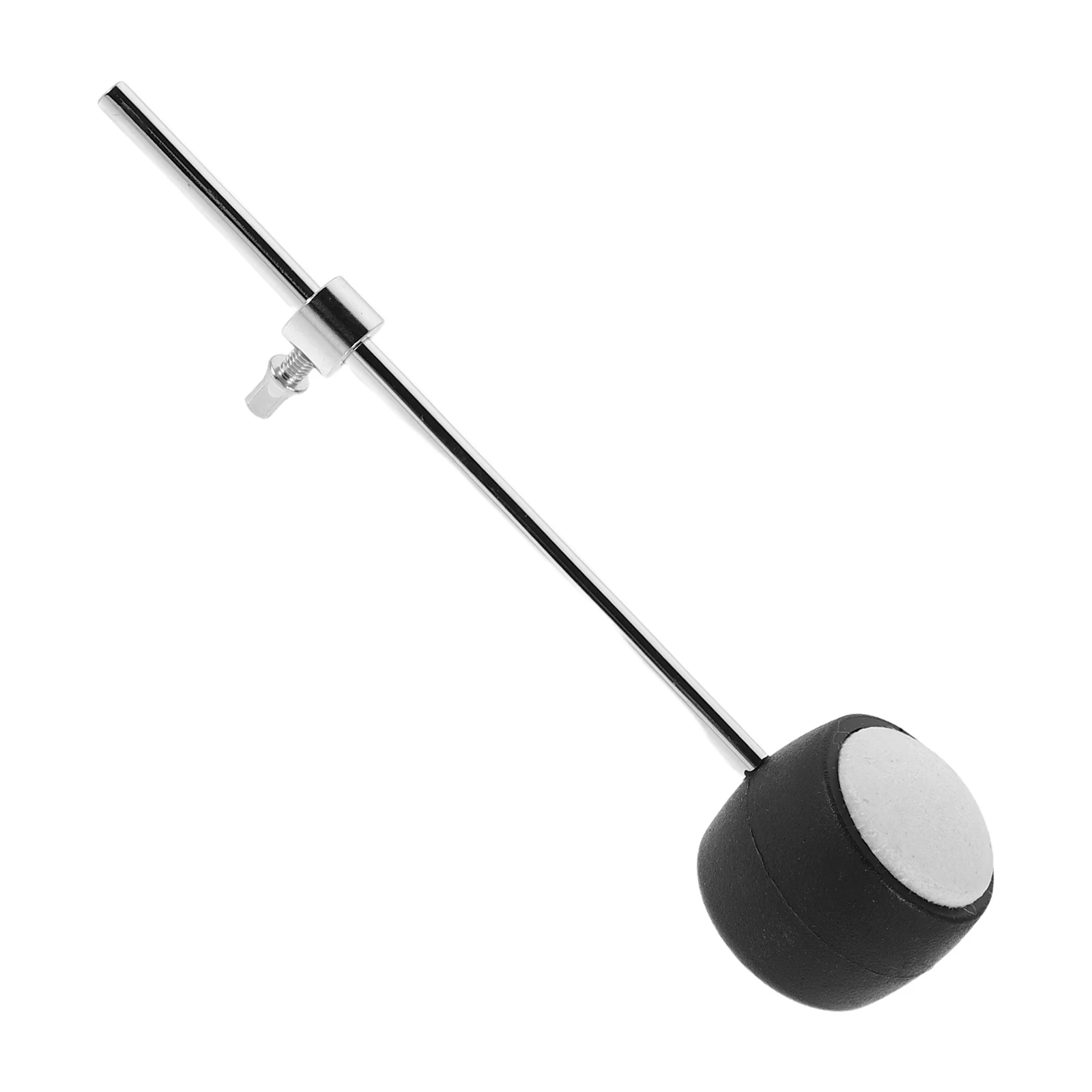 

Drum Kit Accessories Bass Pedal Hammer Head Black Instrument Beaters Replacement Drum Beater Durable Weighted Metal Felt Stable