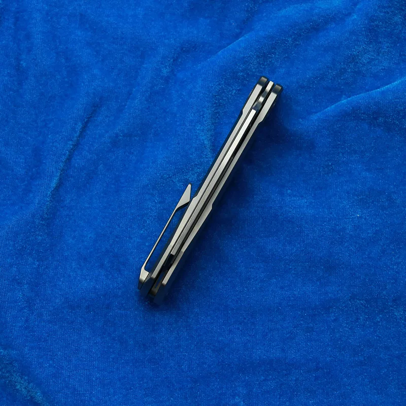 LEMIFSHE WinterPudding 8ight Magnet Innen M390 Klinge Keramiklager Titangriff Taschen-EDC-Werkzeug Camp Hunt Klappmesser b