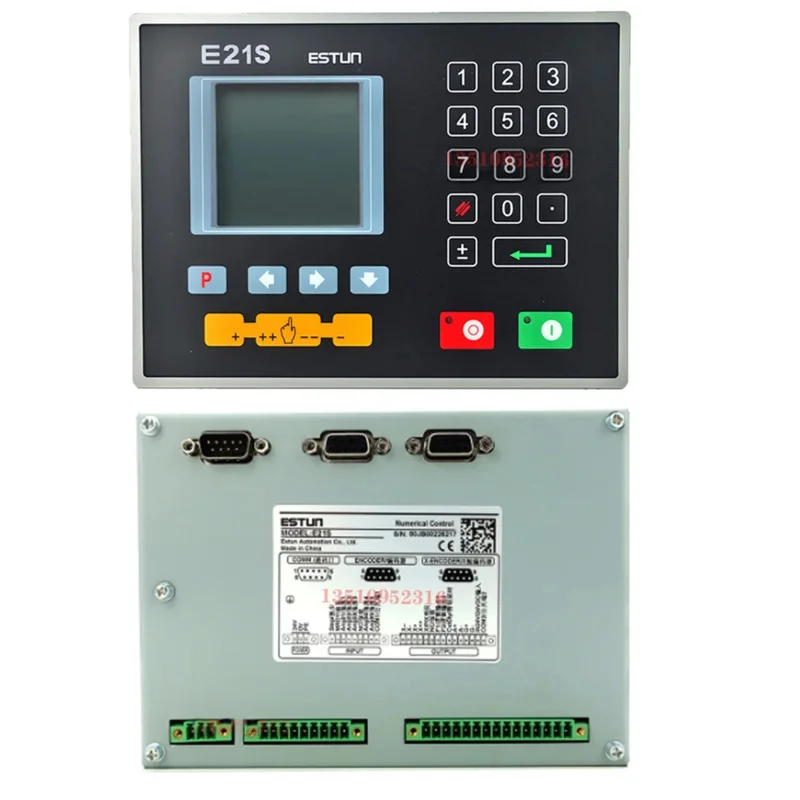 ล่าสุด Estun E21S เครื่องตัด Motion Controller ดิจิตอลจอแสดงผลแผงควบคุม E21 ระบบ Cnc Encoder