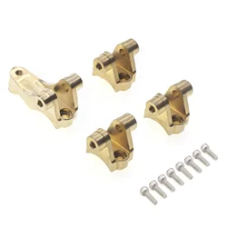 4pcs Brass Front and Rear Axle Mount Set Suspension Links Stand Holder 8227 for Traxxas TRX4 1/10 RC Crawler Car Upgrade Parts