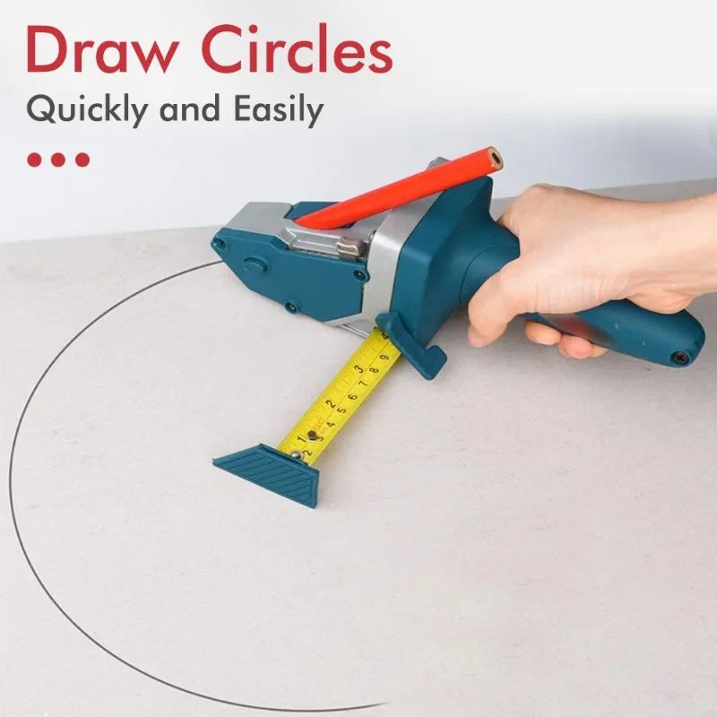 Gypsum board cutter, with tape measure woodworking circle drawing tool locator, gypsum board cutting artifact