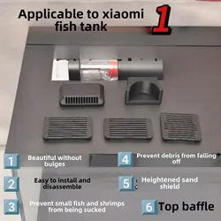 Retrofit accessories for xiaomi mijia aquarium Inlet baffle conversion/ Feeder Closure /Sand baffle heightening
