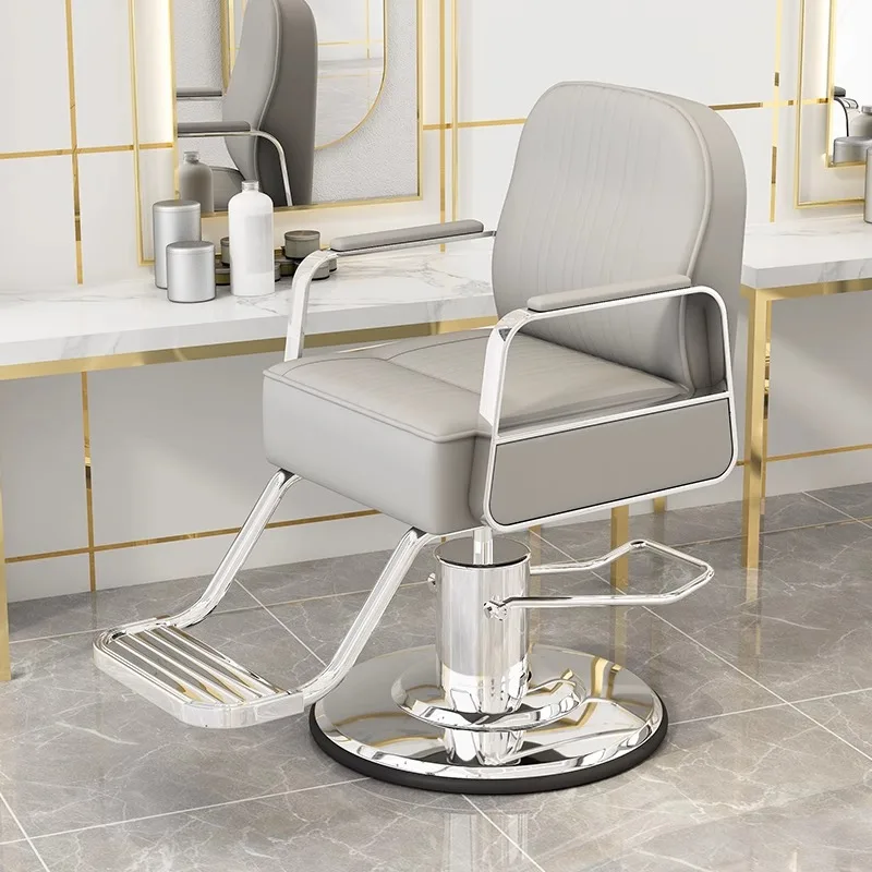 

Ergonomic Rolling Professional Adjustable Economic Modern Barber Chair High-quality Chaise Coiffeuse Hairdressing Furniture