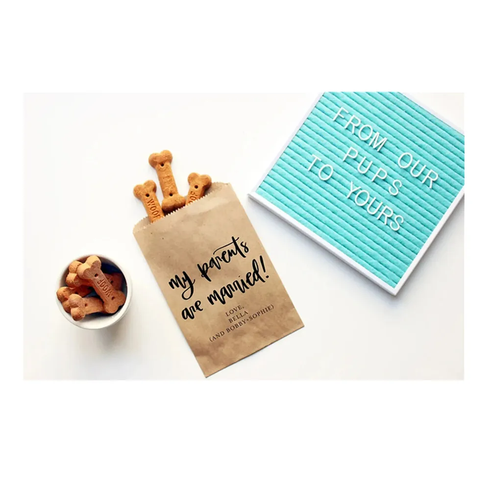 

50 Dog Treat Favor Bag | Wedding Favor Bags | Personalized Wedding Favor Bags, Thanks for Celebrating my Humans | CAT treats bag