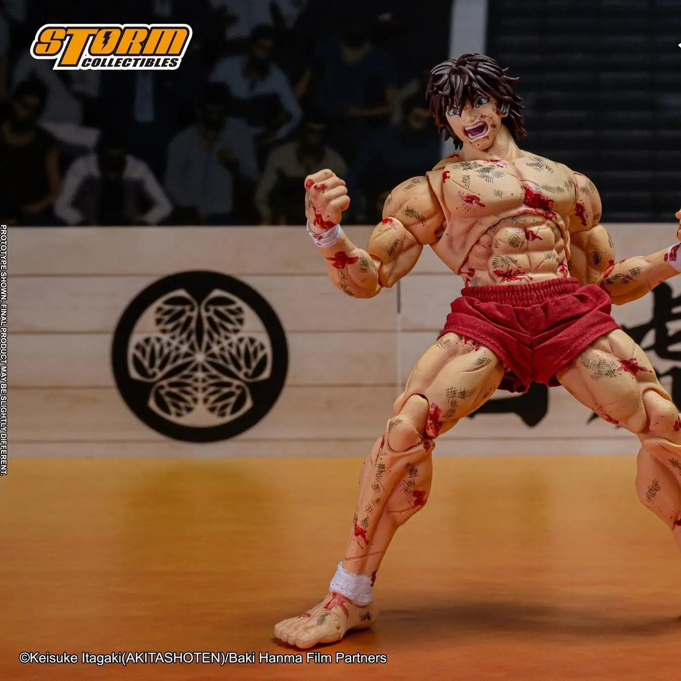 Tempestade brinquedos escala 1/12 hanma baki figura de ação-edição limitada dos desenhos animados grappler batalha sangrenta danos colecionáveis