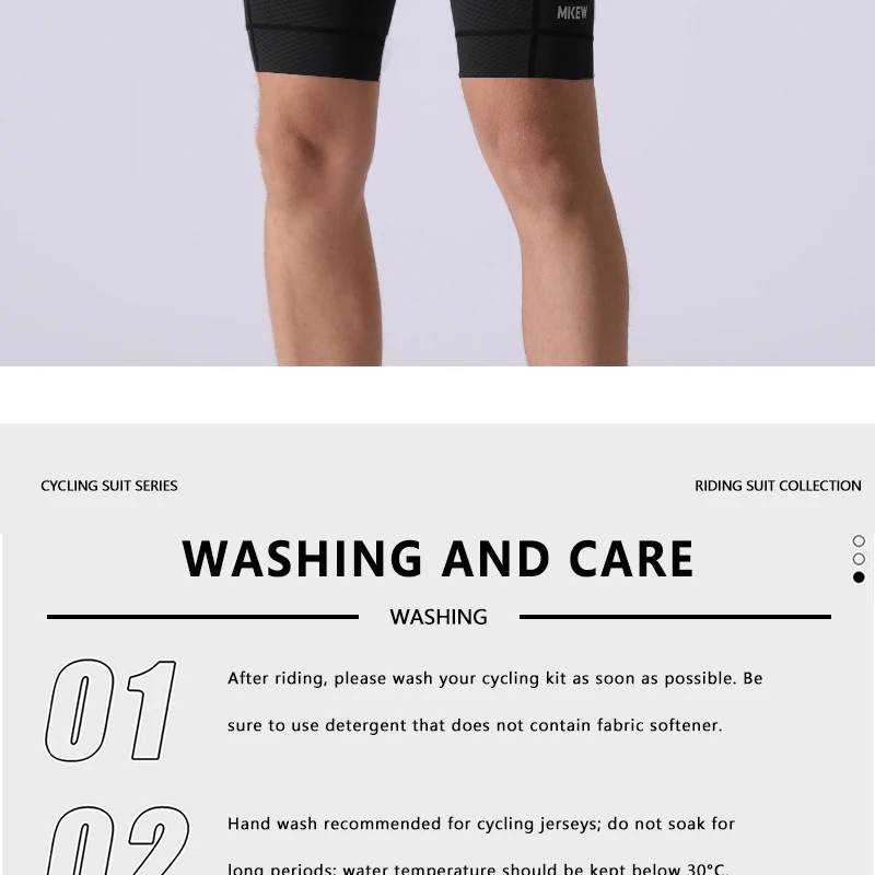 MKEW Herren-Radtrikot-Shorts mit hoher Taille, Sommer-Fahrradshorts mit stoßdämpfendem Polster, MTB-Fahrradbekleidung für bequemen Komfort – Detail 21