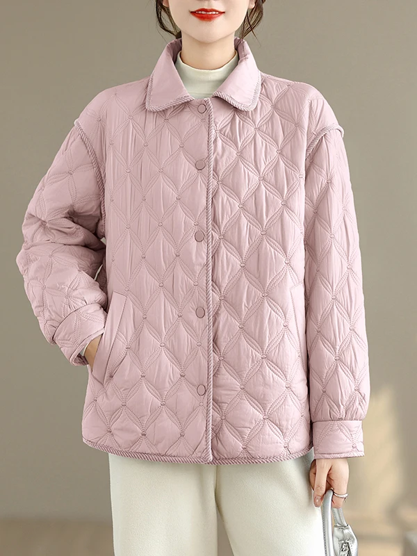 

Легкая хлопковая куртка для женщин: модная осенняя новинка, теплая универсальная хлопковая верхняя одежда в стиле «Маленький аромат»