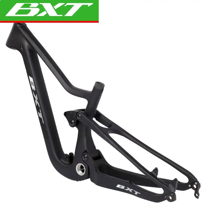 

BXT Carbon Full Suspension MTB Frame 24er Travel 90mm Mountain Full Suspension Bicycle Frame for Height 120-150cmGirl and Boy