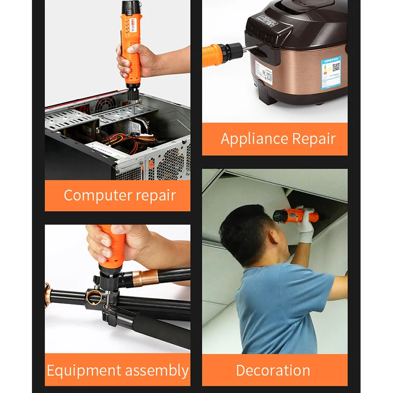 12V Cordless Screwdriver Rechargeable Lithium Battery Electric Screwdriver Power Screw Drivers Household Installation Tools