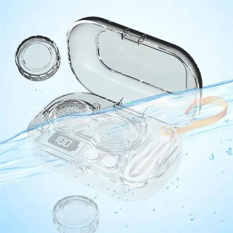 Ultrasonic Contact Lens Cleaner Cleaning Machine Portable For Disposable Soft Lenses, Colored Contacts, RGP And Ortho-K Lenses